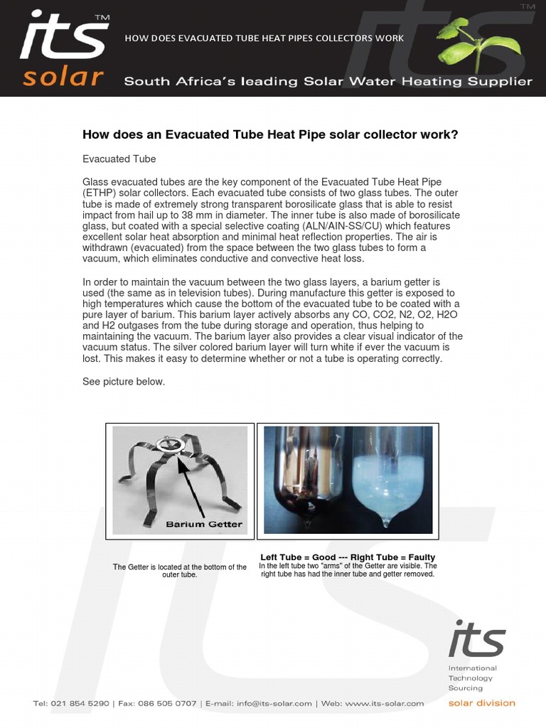 How Does Evacuated Tubes Work Vacuum Tube Materials
