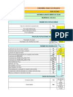 Planilha de Calculo Geral de Agua