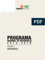 Programa Regional de Desarrollo Soconusco Chiapas