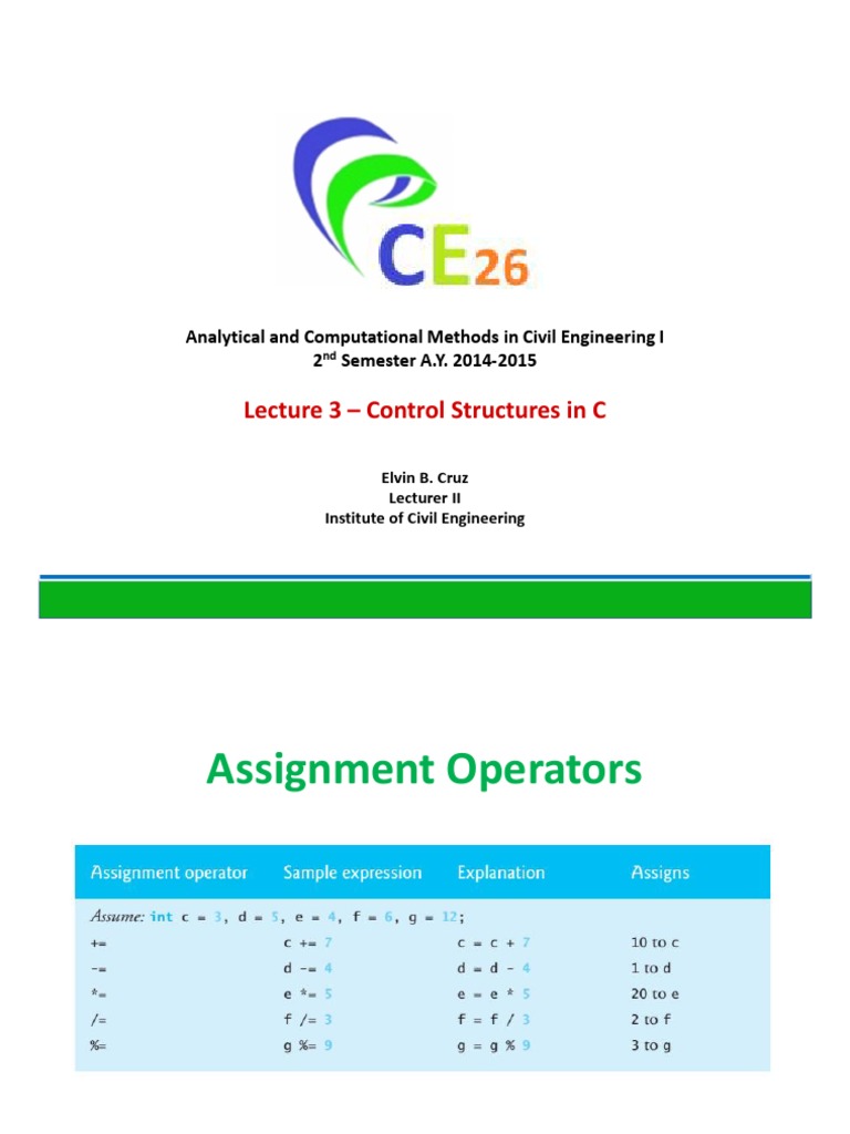 Lecture 3 - Selection and Repetition Structures | PDF | Control Flow ...