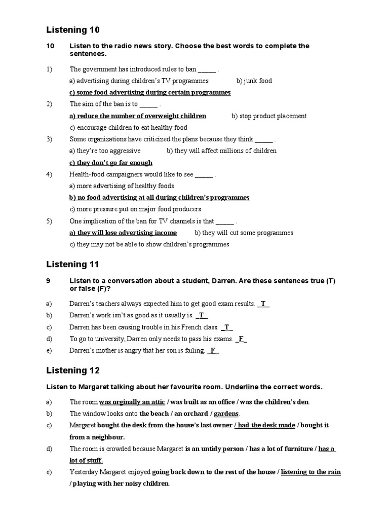 Listening 10 | PDF