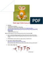 Crochet Pattern Big Easter Egg English