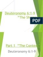 Deuteronomy 6 Sermon