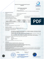Certificado Sanitario Filete Atun Ro80 - 1000 Cajas