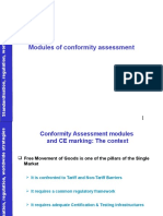 Modules of Conformity Assessment