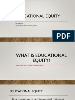educational equity for students of color