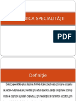 1. Didactica Specialitatii - Curs Introductiv