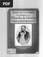 Sistema das contradições económicas ou Filosofia da Miséria -  Proudhon