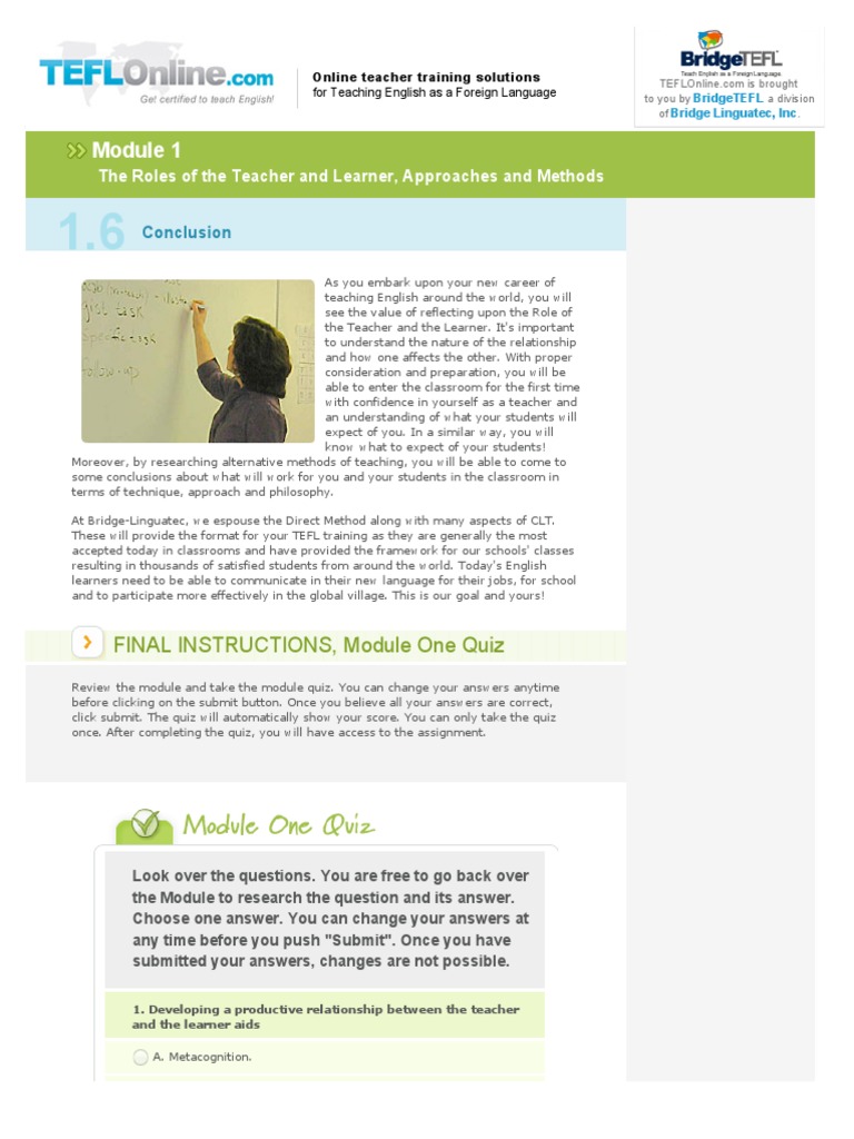 1 6 | PDF | Teaching English As A Foreign Language | Teachers