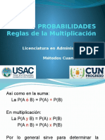 1.2 Multiplicación de Probabilidades 