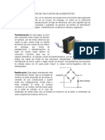 Etapas de Una Fuente de Alimentación