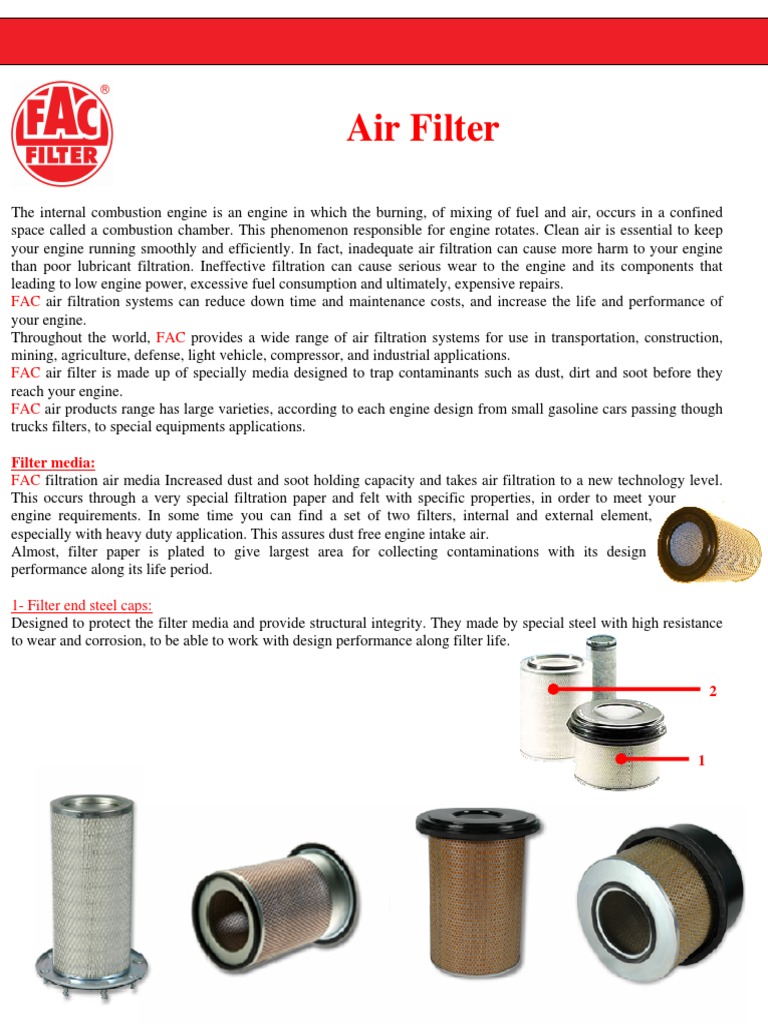 Air Filter Internal Combustion Engine Industries