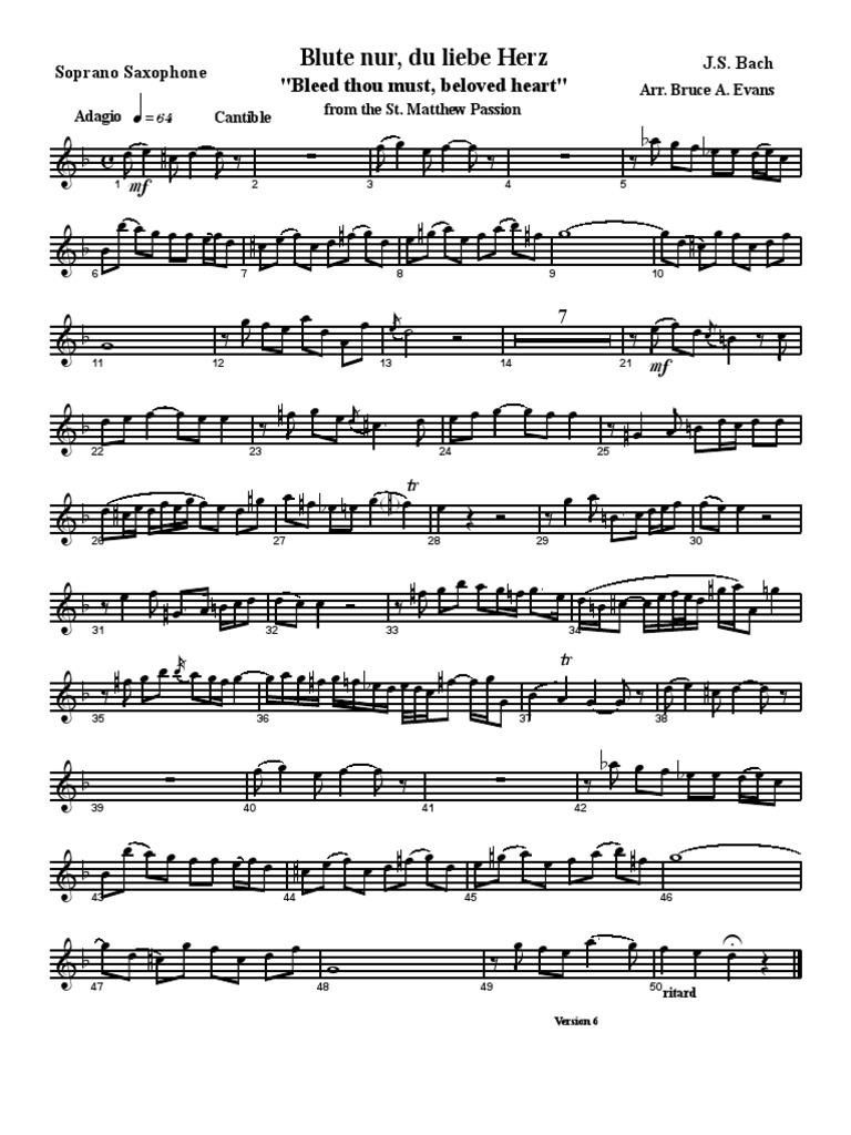 Blute Nur Bach Pdf Pdf Cantates Compositions