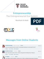 Entrepreneurship 02 Entrepreneurial Eco System