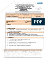 Plano de Curso - Disciplina