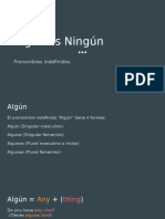 Algún vs Ningún