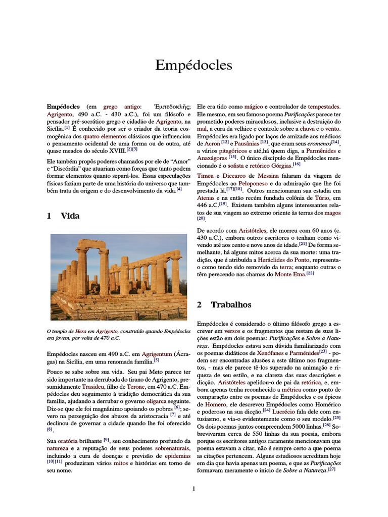 17 - Empédocles | PDF | Science | Ciência Filosófica, image size:768x1024