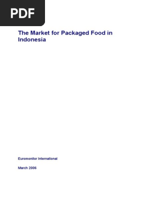 06 Euromonitor Packaged Foods Indonesia Convenience Food Foods