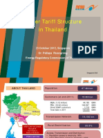 Power Tariff Structure in Thailand