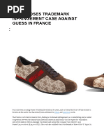 Gucci Loses Trademark Infringement Case Against Guess in France