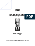Heidegger-Logos Fragmento 50 Heraclito PDF
