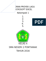 Laporan Proyek Lagu Microsoft Excel