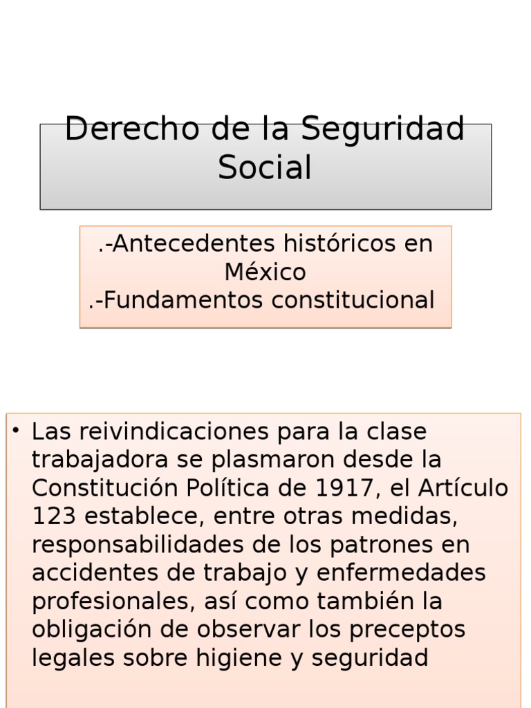 Derecho de la Seguridad Social en México Derecho laboral Justicia