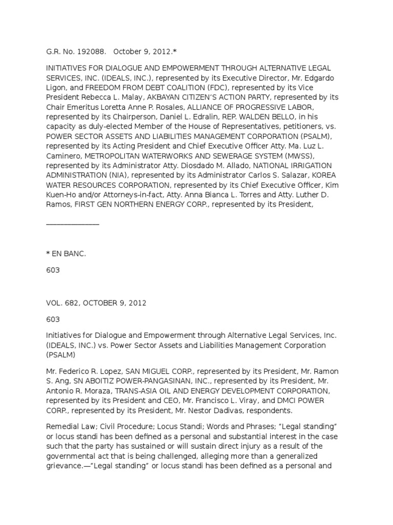 Initiatives For Dialogue and Empowerment Through Alternative Legal