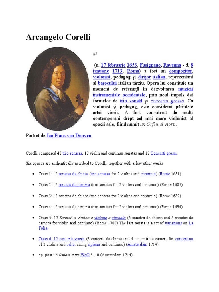 1 Arcangelo Corelli | PDF