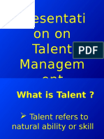 Presentati On On Talent Managem Ent