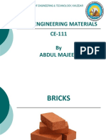 Civil Engineering Materials CE-111 by Abdul Majeed: Balochistan University of Engineering & Technology, Khuzdar