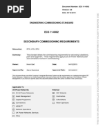 ECS 11-0002 Secondary Commissioning Requirements