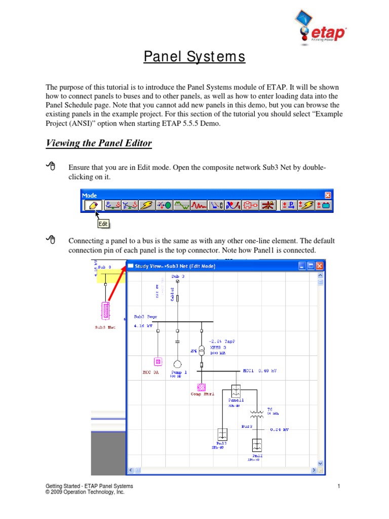 Panel Systems: Viewing The Panel Editor | PDF | Computer Engineering ...