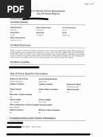 Fort Worth Police Officer William Martin, Use of Excessive Force (2013)