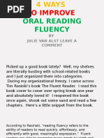 4 Ways to Improve Oral Reading Fluency