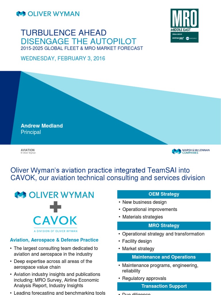 20152025 MRO Forecast Trends MRO Middle East Presentation 20160202