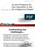 Challenges and Prospects For Whole Person Education in The Context of The Indigenous People"