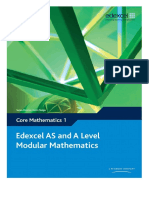 Edexcel AS and A Level Modular Mathematics Core 1