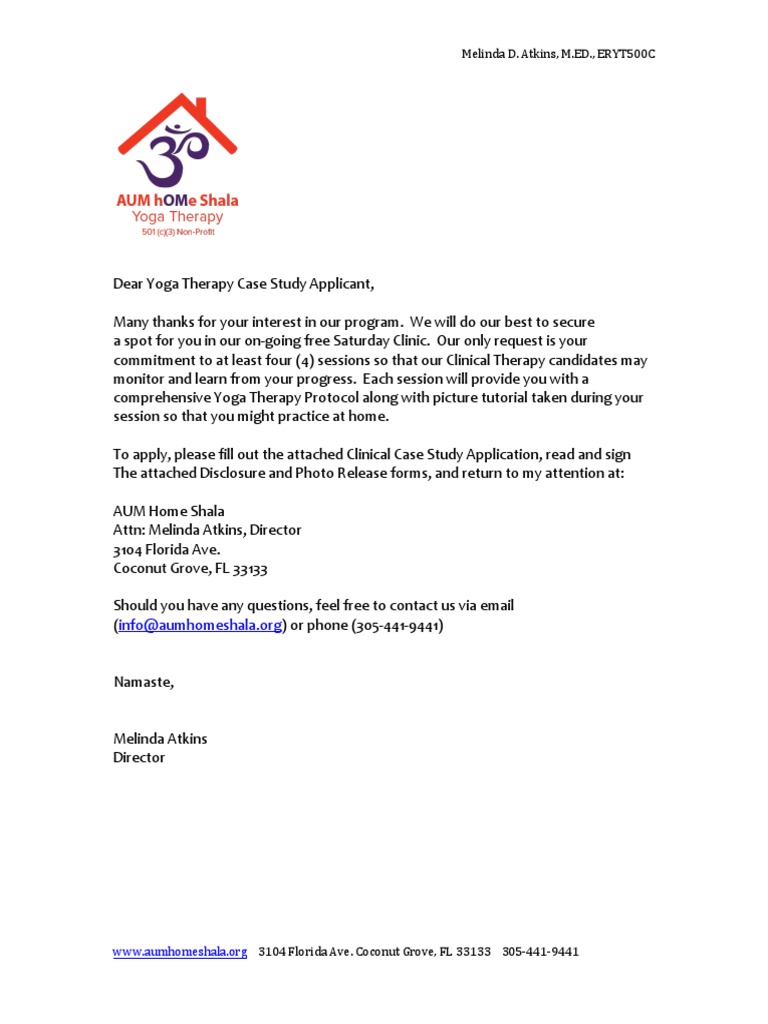 Clinical Yoga Therapy Case Study Application Yoga Relaxation Psychology