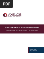 Itil and TOGAF 9.1: Two Frameworks: Tom Van Sante and Jeroen Ermers, KPN IT Solutions