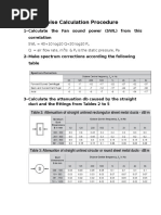 Noise Calculation Procedure - Simple Method