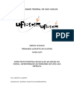 Relatorio 4 - Espectrofotometria