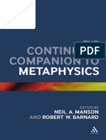 (Bloomsbury Companions) Neil A. Manson, Robert W. Barnard (Eds.) - The Continuum Companion To Metaphysics-Bloomsbury Academic (2012) PDF