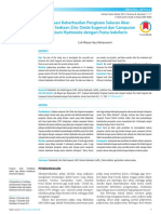 Evaluasi Keberhasilan Pengisian Saluran Akar Dengan Sediaan Zinc Oxide Eugenol Dan Campuran Calcium Hydroxide Dengan Pasta Iodoform