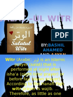 Salat - Ul Witr: BY: AND