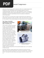 Variable Displacement Compressor - How It Works