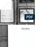 Robert Putnam-Comunidade e Democracia - A Experiência Da Itália Moderna (2006) PDF