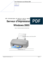 Serveur d'Impression Sous Windows 2003