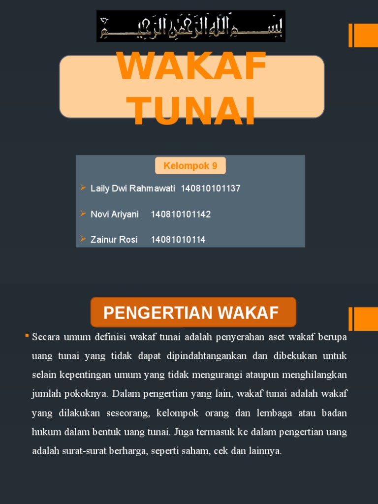 Wakaf Tunai