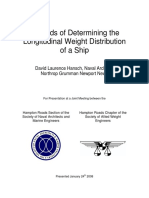 Methods of Longitudinal Weight Distribution